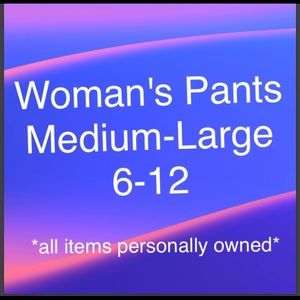 💜 = 5 for $25 bundle from whole closet pants